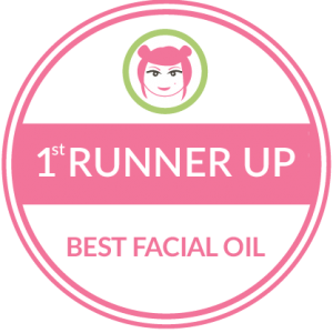 Holos wins 1st Runner up in Best Facial Oil category in Beaut.ie Awards