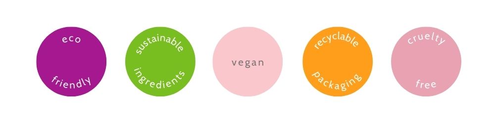 vegan, cruelty-free, eco-friendly